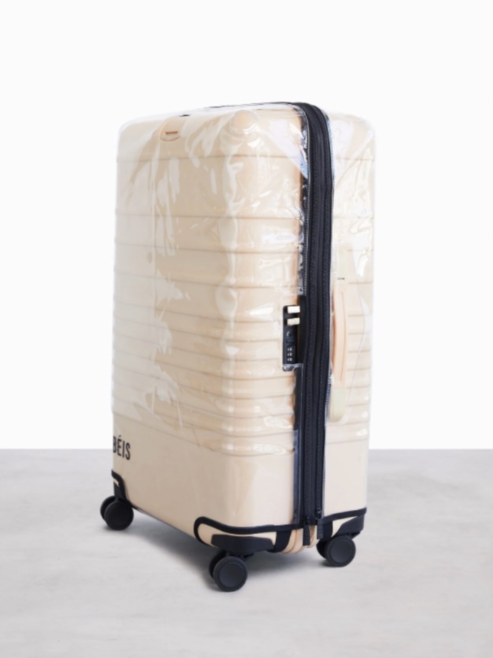 The Medium Check-In Roller Luggage Cover in Clear NWT - Picture 1 of 2